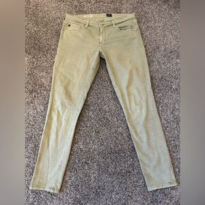 Adriano Goldschmied Women’s Jeans 30R Green (Olive/Lime) The Legging Ankle